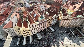 🇨🇿Prague: Watching Astronomical Clock from Old Town Hall 捷克 布拉格 從老市政廳看天文鐘 Praha Staroměstská radnice