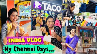 🏖️சொந்த ஊர்ல சுத்துறது தனி சந்தோஷம் தான்| India Visit | First Week - Chennai | USA India Tamil VLOG