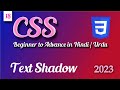 CSS text Shadow |  CSS tutorial in Hindi Urdu