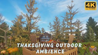 Cozy Thanksgiving Ambience outdoor with birds singing all over the place. #thanksgiving #cozy