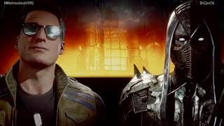 Mortal Kombat 11 / Нуб Сайбот против Ерона Блека и Джони Кейджа / Quitality