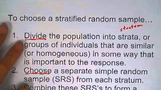 1 2 6 Stratified Random Samples