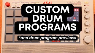 MPC Custom Drum Programs | Drum Program Previews