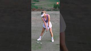 Grace charis golf slow motion #gracecharis #golfshorts
