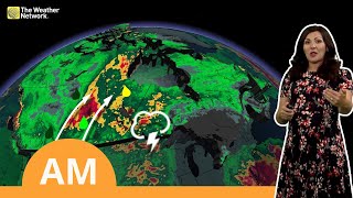 Weather AM: Wet Weather In The West Contrasted By a 'Rain Void' in Ontario