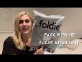 Pack with me: Foldie Bag | Flight Attendant Life