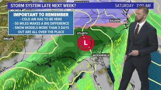 A cold weekend here as we watch for another storm system to develop late next week