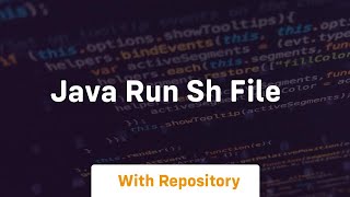 java run sh file