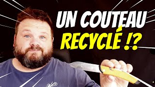 ASMR COUTEAU RECYCLE ? c'est quoi ?  #asmr #français #sleep #edc #knifereview