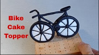 Simple and Easy Bike Cake Topper / How to make bicycle / Bicycle Tutorial / Fondant / Edible Clay