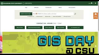 CSU Libraries Homepage: Overview