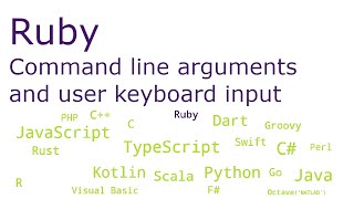 Ruby - Command line arguments and user keyboard input
