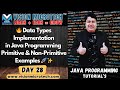 🔥 Data Types Implementation in Java Programming | Primitive & Non-Primitive Examples 🚀 ✨