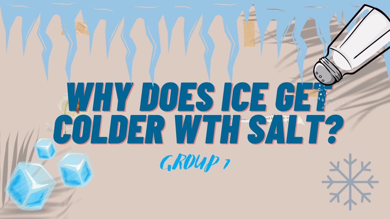 Why Does Ice Get Colder With Salt? - YouTube