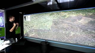 Using Kinect to navigate large map