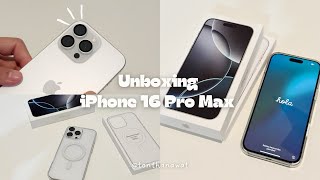 Unboxing iPhone 16 Pro Max White Titanium | TON THANAWAT