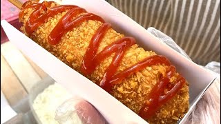 คอร์นด็อก CORNDOG เมนูยอดฮิตสไตล์เกาหลีในอุดมสุขวอล์ค - ย่านอุดมสุข