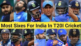 Most Sixes For India In T20I Cricket 🏏 Top 25 Batsman 🔥 #shorts #rohitsharma #viratkohli #msdhoni