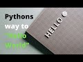 Don't start with 'Hello World' 🙅‍♂️ | Python | Pydroid3