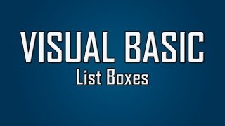 Learn Visual Basic - #8 - List Boxes