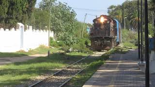 SNCFT Rare Train:GT555 Rescuses DMU Passing Hammamet Station(Line10).