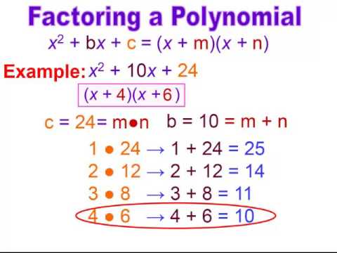 Intermediate Algebra - Lesson 15 - Polynomials Factoring GCF & Simple ...