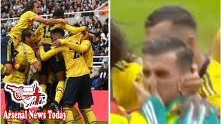 New Arsenal signing Dani Ceballos gets whacked in face by team-mate during celebrations- news today