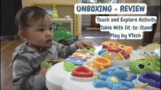 Touch and Explore Activity Table With Sit-to-Stand Play by VTech | Unboxing Video | whachuseysey