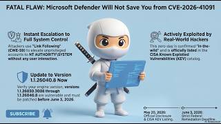 FATAL FLAW: Microsoft Defender Will Not Save You from CVE-2026-41091 #cybersecurity #vulnerability