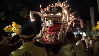 小坂菅原神社宵宮　小坂子供屋台宮入（平成２８年１０月８日）