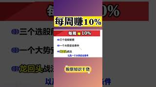 学会这个短线买点，炒股每周赚10%！(不看绝对后悔......) #短线买点  #股票赚钱   #shorts