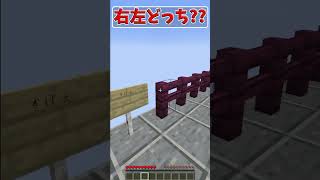 【マイクラ】ついにクリア...！？【右左どっち？】【水バケツチャレンジ】#Shorts