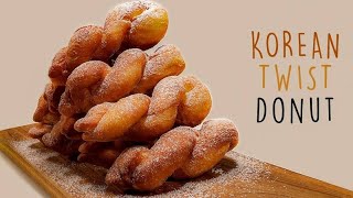 Twisted doughnuts | No Egg, No Oven Twisted Korean Donut Recipe | CookBake