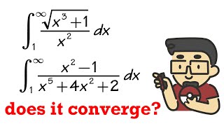 Comparison test for convergence and divergence of improper integrals