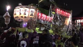 平成29年 吉田春日神社秋季大祭 川島だんじり宮入(中垣)