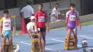 サニブラウン10.74(-1.5) 大嶋健太 2014東京都高校新人陸上 男子100m決勝