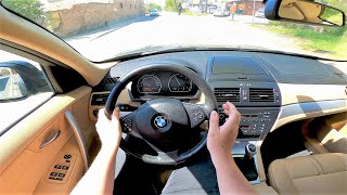 BMW X3 E83 2.0 d 177HP Manual (2009) POV Test Drive \u0026 Acceleration 0-100 | 4K #189