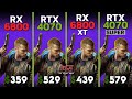 RX 6800 vs RTX 4070 vs RX 6800 XT vs RTX 4070 Super | Ryzen 5 7600 | Tested in 15 games