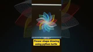 Flower Shape Drawing Using Python Turtle | Coding Status Video | Instagram Reels | WhatsApp Status |
