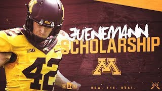 Gopher Football Justin Juenemann Scholarship Reveal!