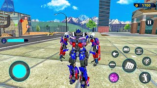 Optimus Prime Multiple Transformation Jet Robot Car Game 2020 #2 - Android Gameplay