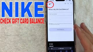✅ How To Check Nike Gift Card Balance 🔴