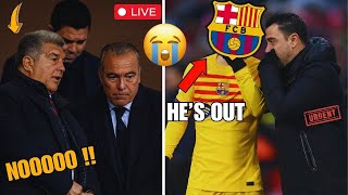 🚨🚨 URGENT! BARCELONA STAR OUT 😭 MADNESS IN DRESSING ROOM 🔥🔥 XAVI WENT INSANE 😱 BARCA NEWS TODAY!