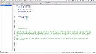 6.6. (Part 1) TestScores Class - Java