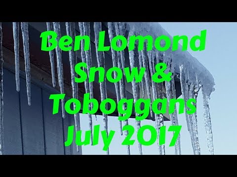 Ben Lomond - Snow & Toboggans - July 2017 Ben Lomond - Snow & Toboggans - July 2017