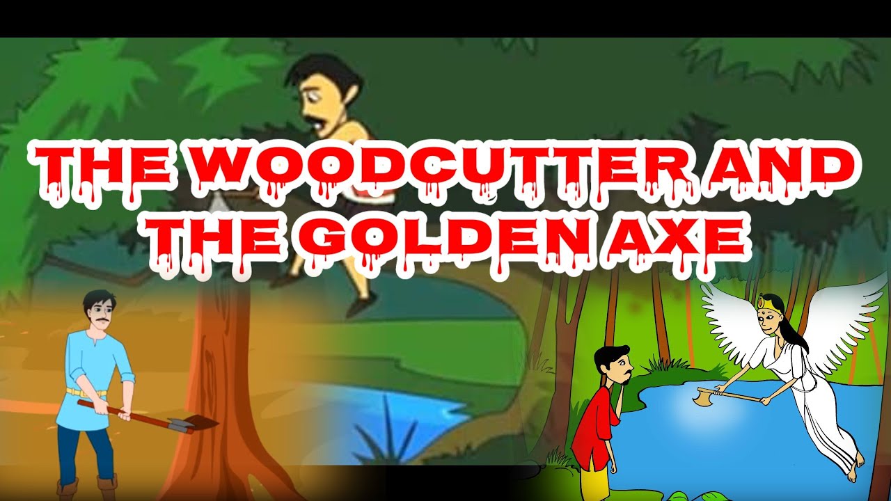 The Honest Woodcutter Story In English || Moral Stories For Kids ...