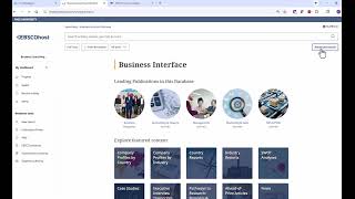 Searching in Business Source Ultimate