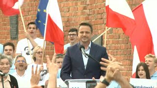 Polish liberal opposition candidate Trzaskowski holds final rally ahead of Sunday vote | AFP