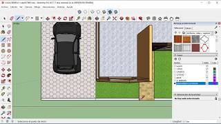 DIBUJAR EN SKETCHUP PARTE 3  (Vegetación, cierro exterior, puerta reja)