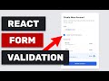 React Form Validation Tutorial 2022 | react-hook-form and zod